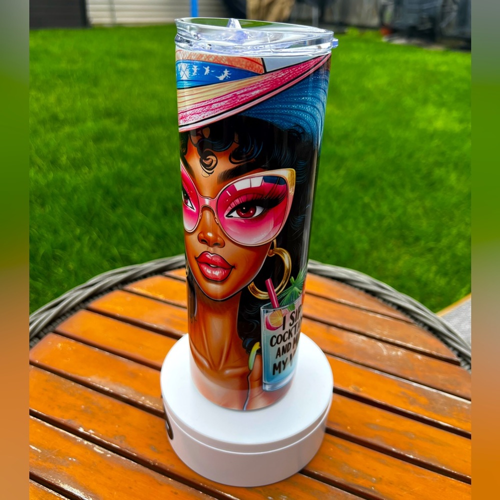 Stylish Tumbler with Colorful Art